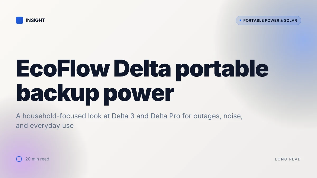 What makes EcoFlow Delta portable backup power stand out in 2026
