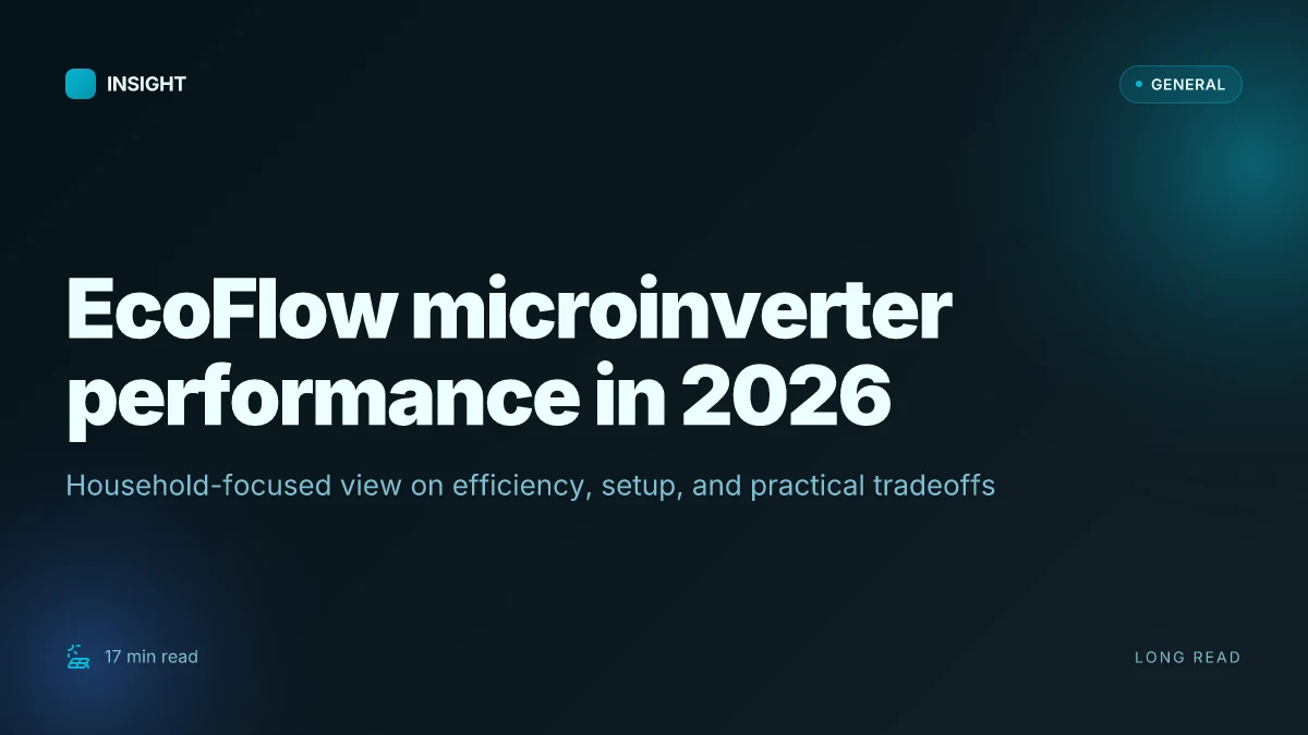How EcoFlow microinverter performance stacks up in 2026