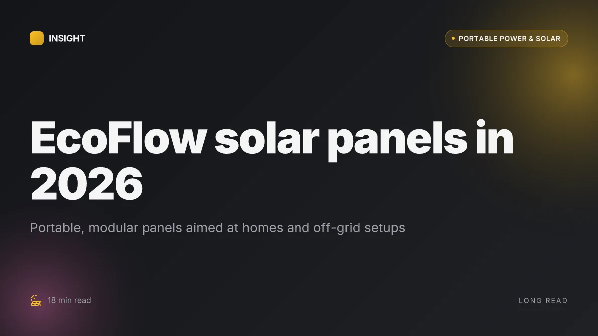 What makes EcoFlow solar panels stand out in 2026