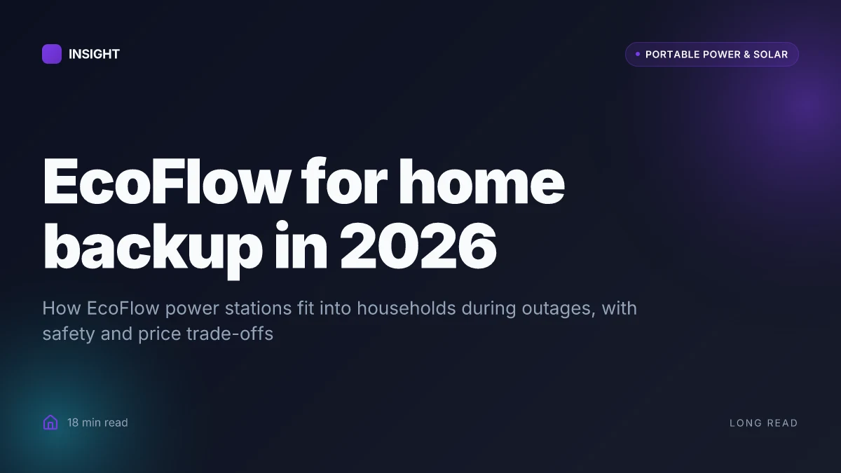 What makes EcoFlow batteries stand out for home backup in 2026