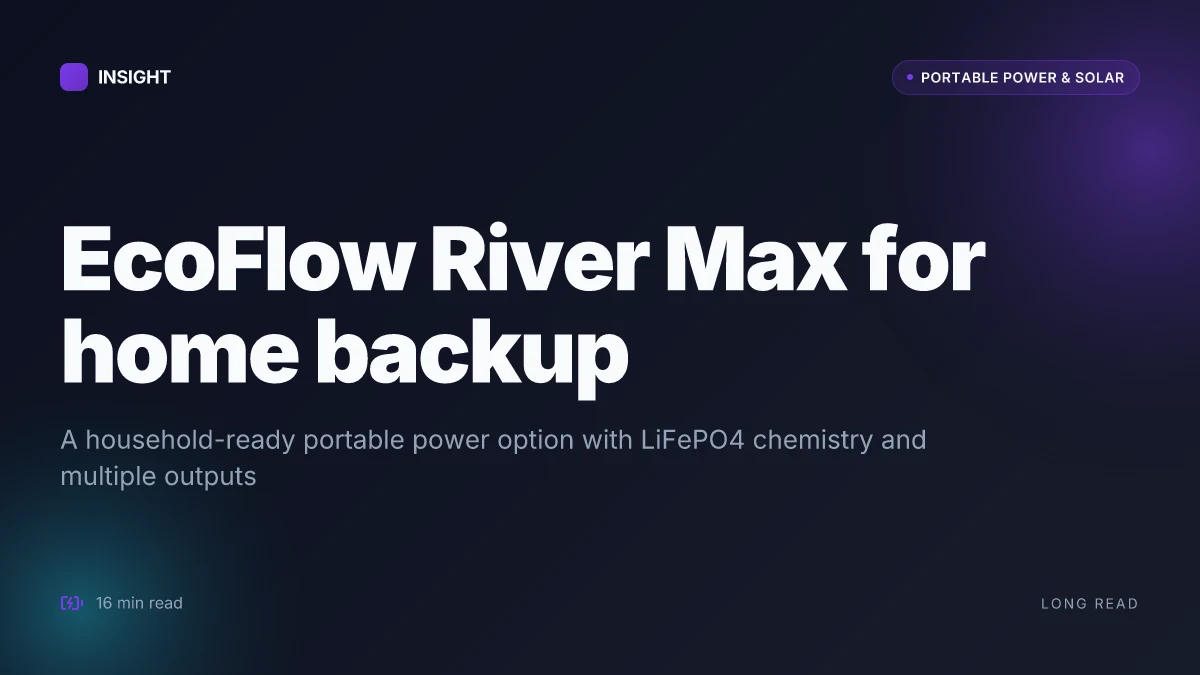 What the EcoFlow River Max can do for home backup in 2026