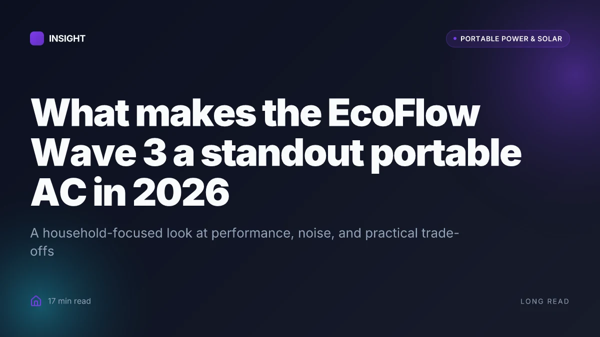 What makes the EcoFlow Wave 3 a standout portable AC in 2026